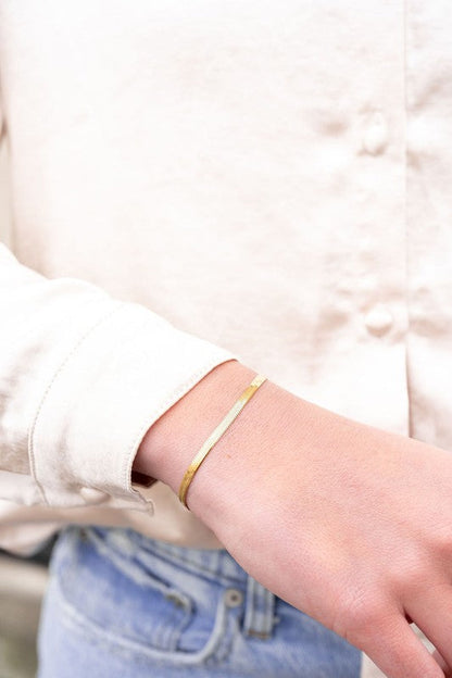 Luxe Gold Herringbone Bracelet Shop Style & More | Fresh Looks, Everyday Deals & Free Shipping