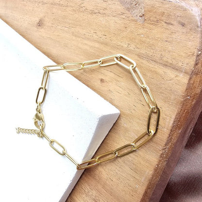 Luxe Gold Paperclip Bracelet Shop Style & More | Fresh Looks, Everyday Deals & Free Shipping