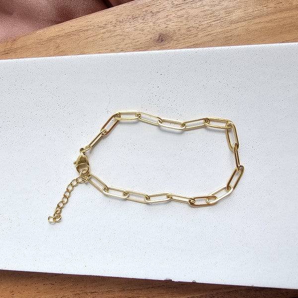 Luxe Gold Paperclip Bracelet Shop Style & More | Fresh Looks, Everyday Deals & Free Shipping