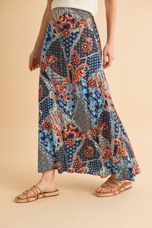 Bradyn Print Skirt See size chart under “more details” The Fashion Celestial