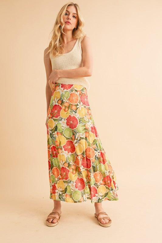Bradyn Print Skirt See size chart under “more details” The Fashion Celestial