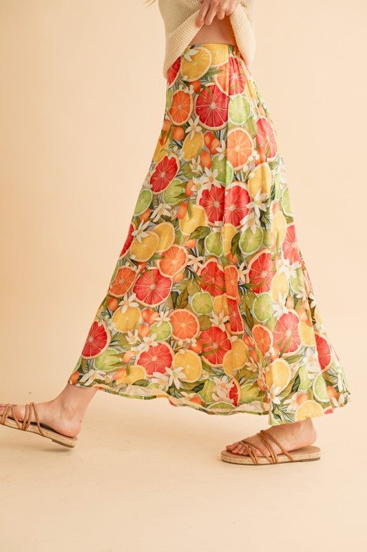 Bradyn Print Skirt See size chart under “more details” The Fashion Celestial