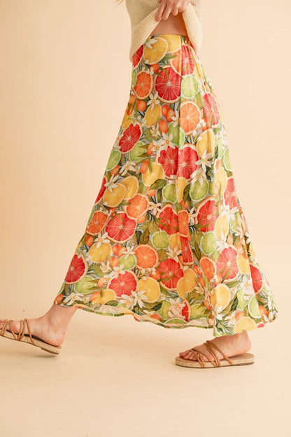 Bradyn Print Skirt See size chart under “more details” The Fashion Celestial