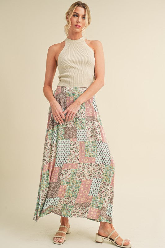 Bradyn Print Skirt See size chart under “more details” The Fashion Celestial