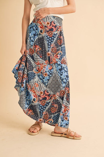 Bradyn Print Skirt See size chart under “more details” The Fashion Celestial