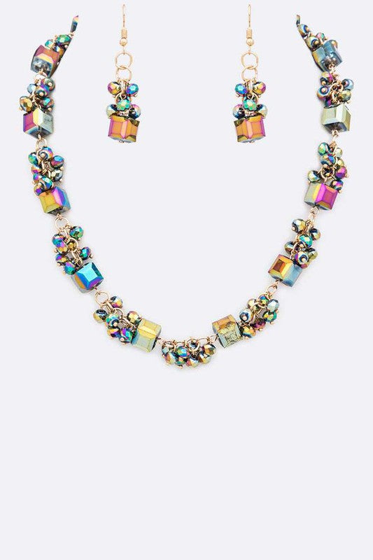Fringe Beads Crystal Station Collar Necklace Set Shop Style & More | Fresh Looks, Everyday Deals & Free Shipping
