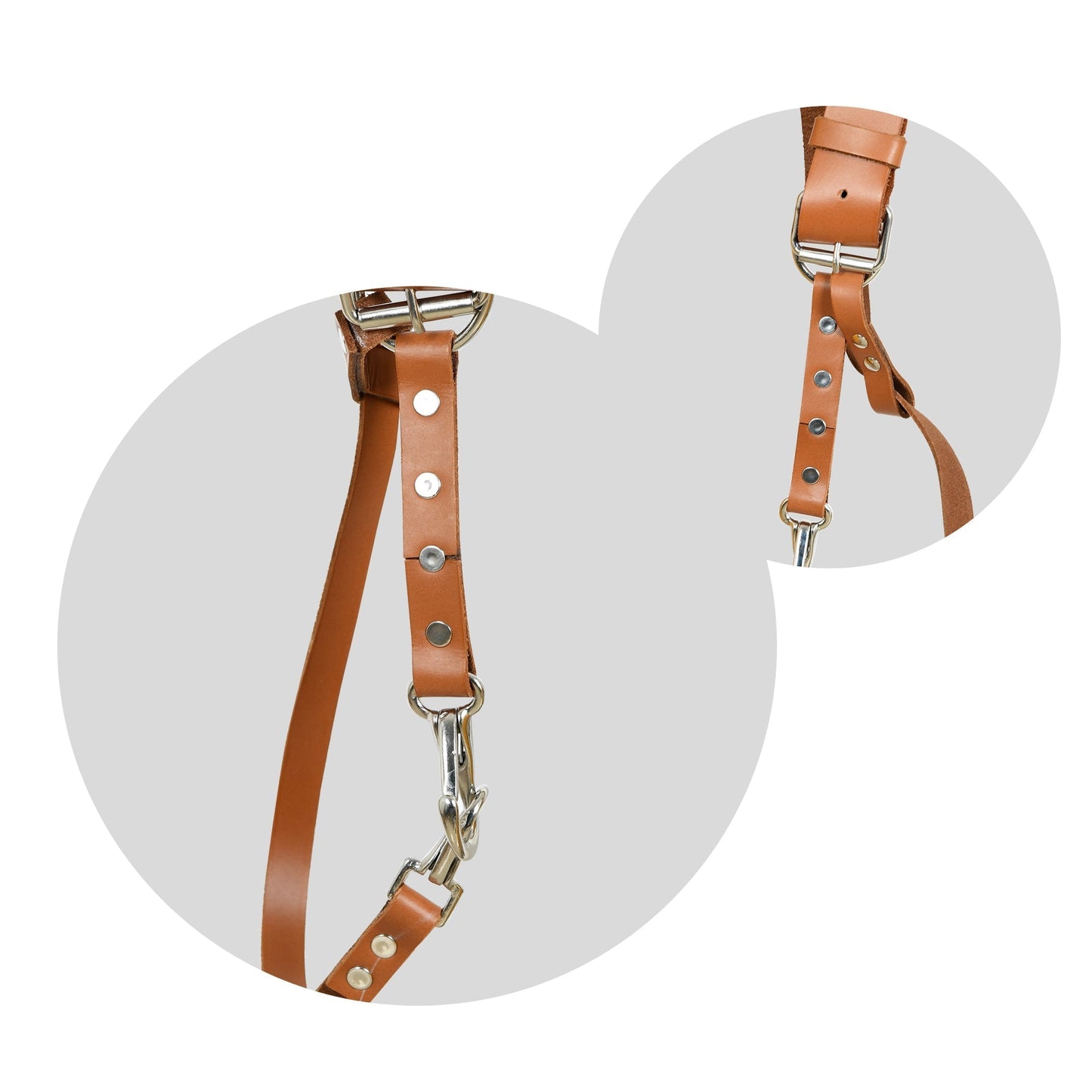 Double Camera Strap Harness- Tan Brown Classy Leather Bags