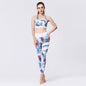 💪 Seamless 2-Piece Yoga Set – High-Waist Leggings & Crop Top FitiqueFit