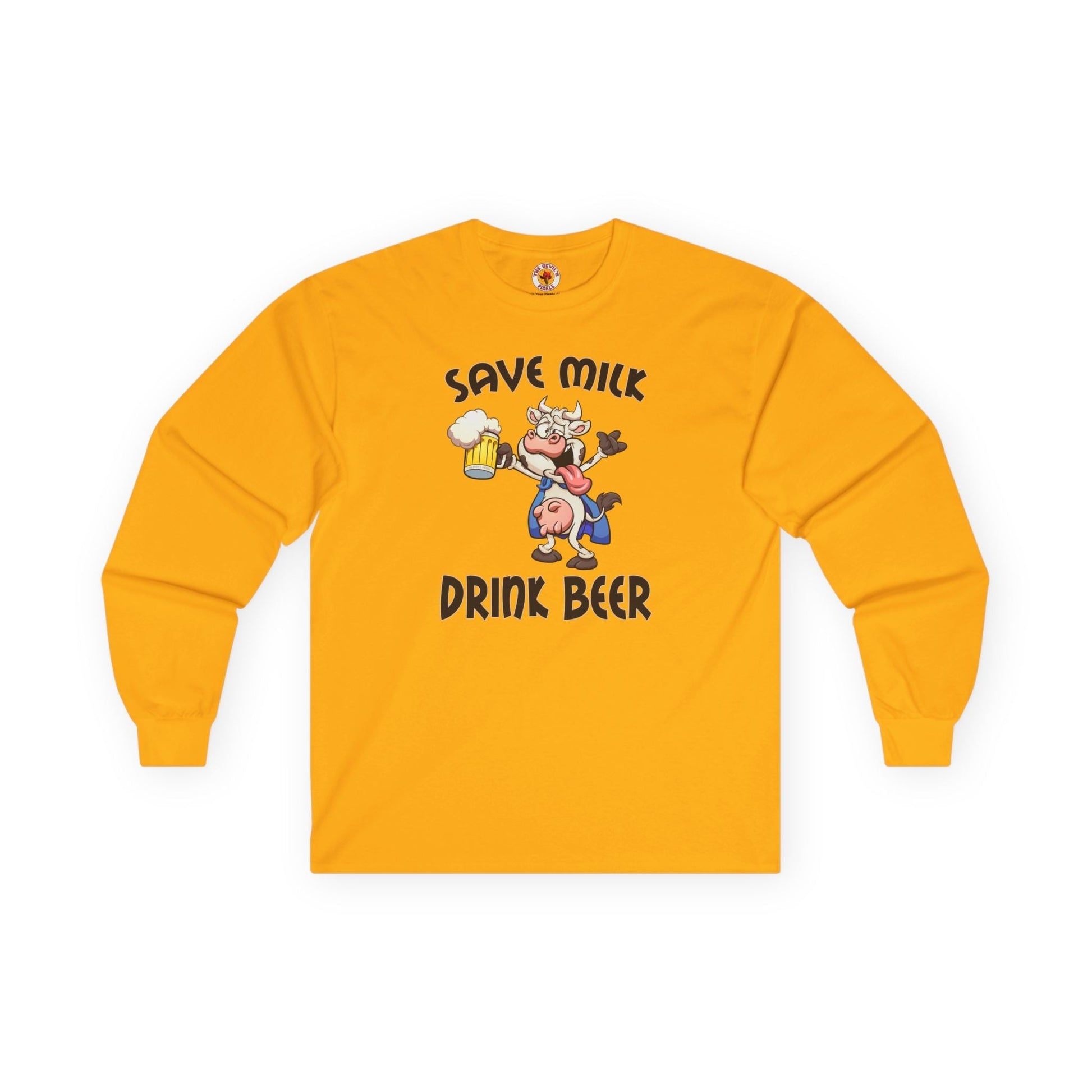 Save Milk Drink Beer Long Sleeve Tee The Devil's Pickle
