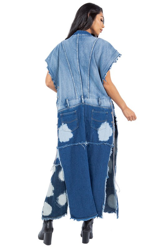 WOMEN FASHION DENIM VEST BY CLAUDE