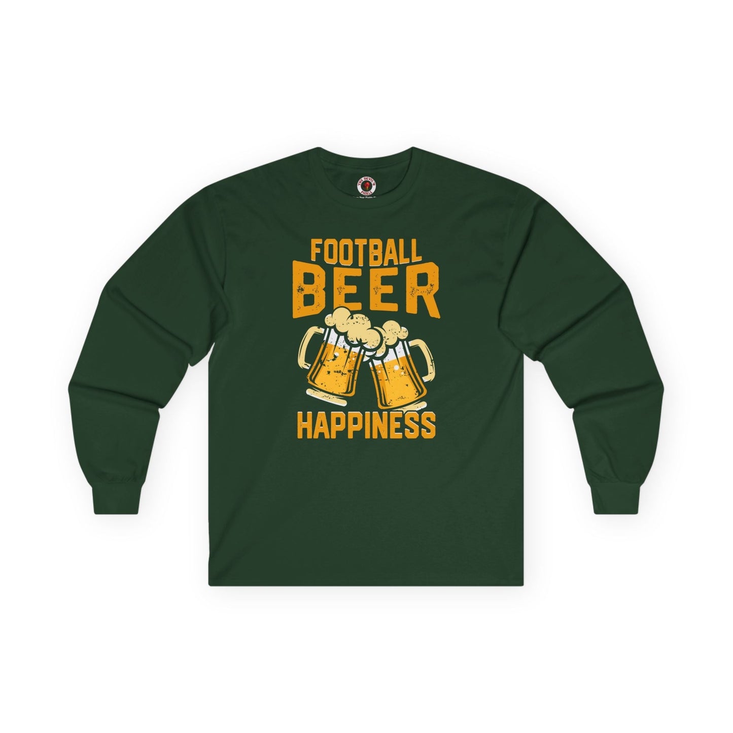 Football Beer and Happiness Long Sleeve Tee The Devil's Pickle