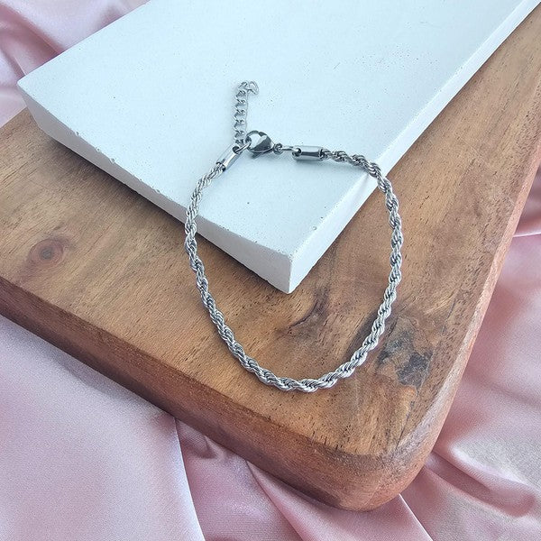 Luxe Silver Rope Bracelet Shop Style & More | Fresh Looks, Everyday Deals & Free Shipping