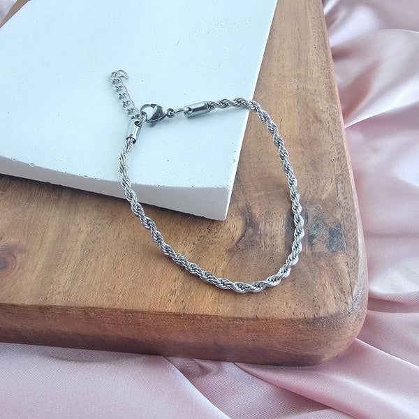 Luxe Silver Rope Bracelet Shop Style & More | Fresh Looks, Everyday Deals & Free Shipping