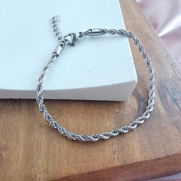 Luxe Silver Rope Bracelet Shop Style & More | Fresh Looks, Everyday Deals & Free Shipping