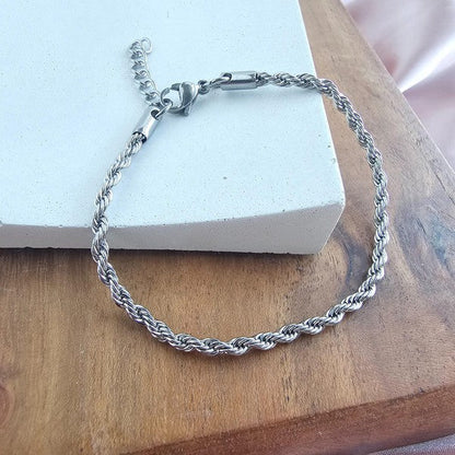 Luxe Silver Rope Bracelet Shop Style & More | Fresh Looks, Everyday Deals & Free Shipping