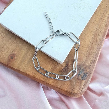 Luxe Silver Chunky Paper Clip Bracelet Shop Style & More | Fresh Looks, Everyday Deals & Free Shipping