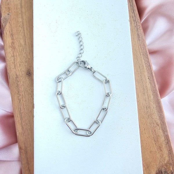 Luxe Silver Chunky Paper Clip Bracelet Shop Style & More | Fresh Looks, Everyday Deals & Free Shipping