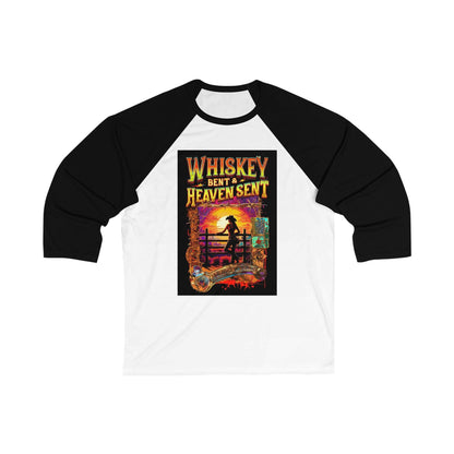 Whiskey Bent and Heaven Sent 3\4 Sleeve Baseball Tee Country in My Heart