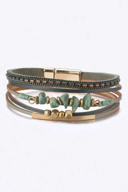 Mix Media Beaded Magnetic Bracelet Shop Style & More | Fresh Looks, Everyday Deals & Free Shipping
