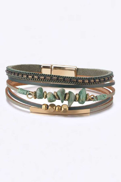 Mix Media Beaded Magnetic Bracelet Shop Style & More | Fresh Looks, Everyday Deals & Free Shipping