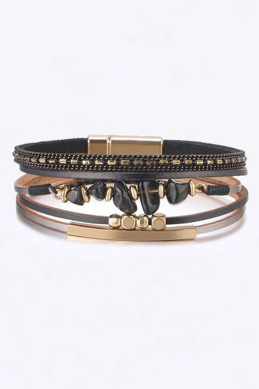 Mix Media Beaded Magnetic Bracelet Shop Style & More | Fresh Looks, Everyday Deals & Free Shipping