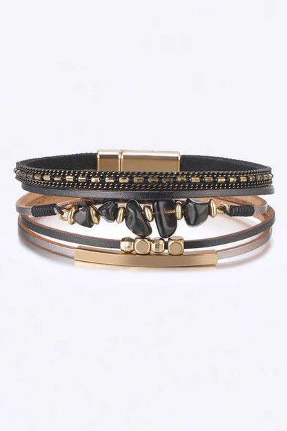 Mix Media Beaded Magnetic Bracelet Shop Style & More | Fresh Looks, Everyday Deals & Free Shipping