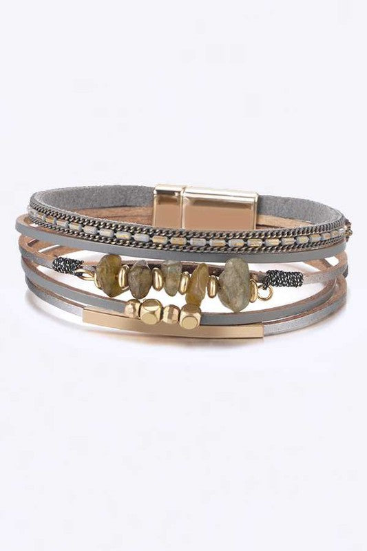 Mix Media Beaded Magnetic Bracelet Shop Style & More | Fresh Looks, Everyday Deals & Free Shipping