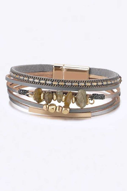 Mix Media Beaded Magnetic Bracelet Shop Style & More | Fresh Looks, Everyday Deals & Free Shipping