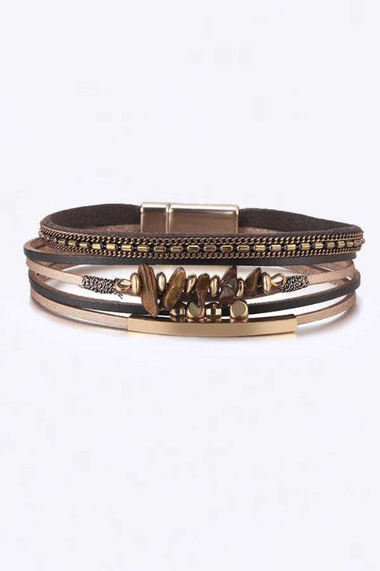 Mix Media Beaded Magnetic Bracelet Shop Style & More | Fresh Looks, Everyday Deals & Free Shipping