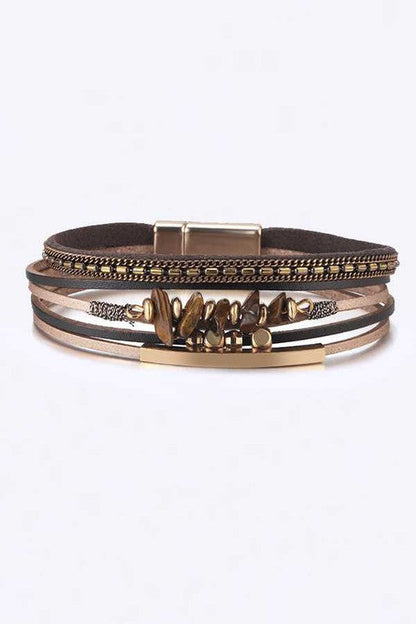 Mix Media Beaded Magnetic Bracelet Shop Style & More | Fresh Looks, Everyday Deals & Free Shipping