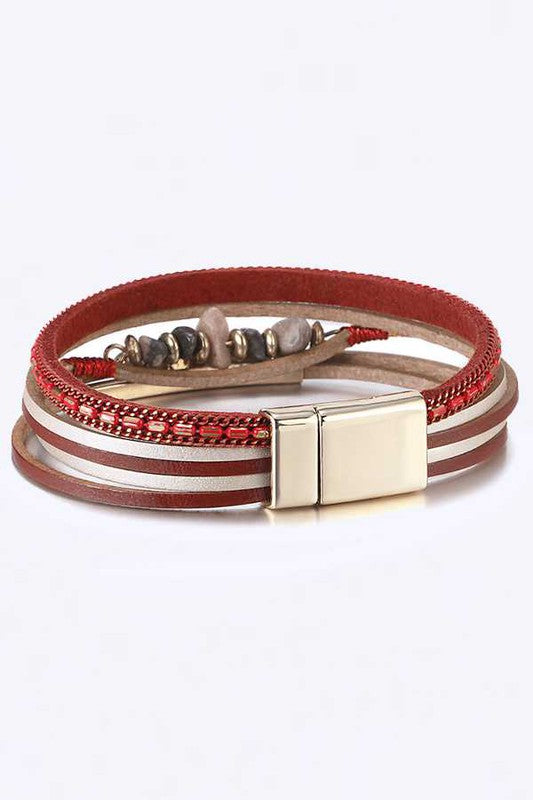 Mix Media Beaded Magnetic Bracelet Shop Style & More | Fresh Looks, Everyday Deals & Free Shipping
