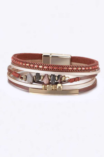 Mix Media Beaded Magnetic Bracelet Shop Style & More | Fresh Looks, Everyday Deals & Free Shipping