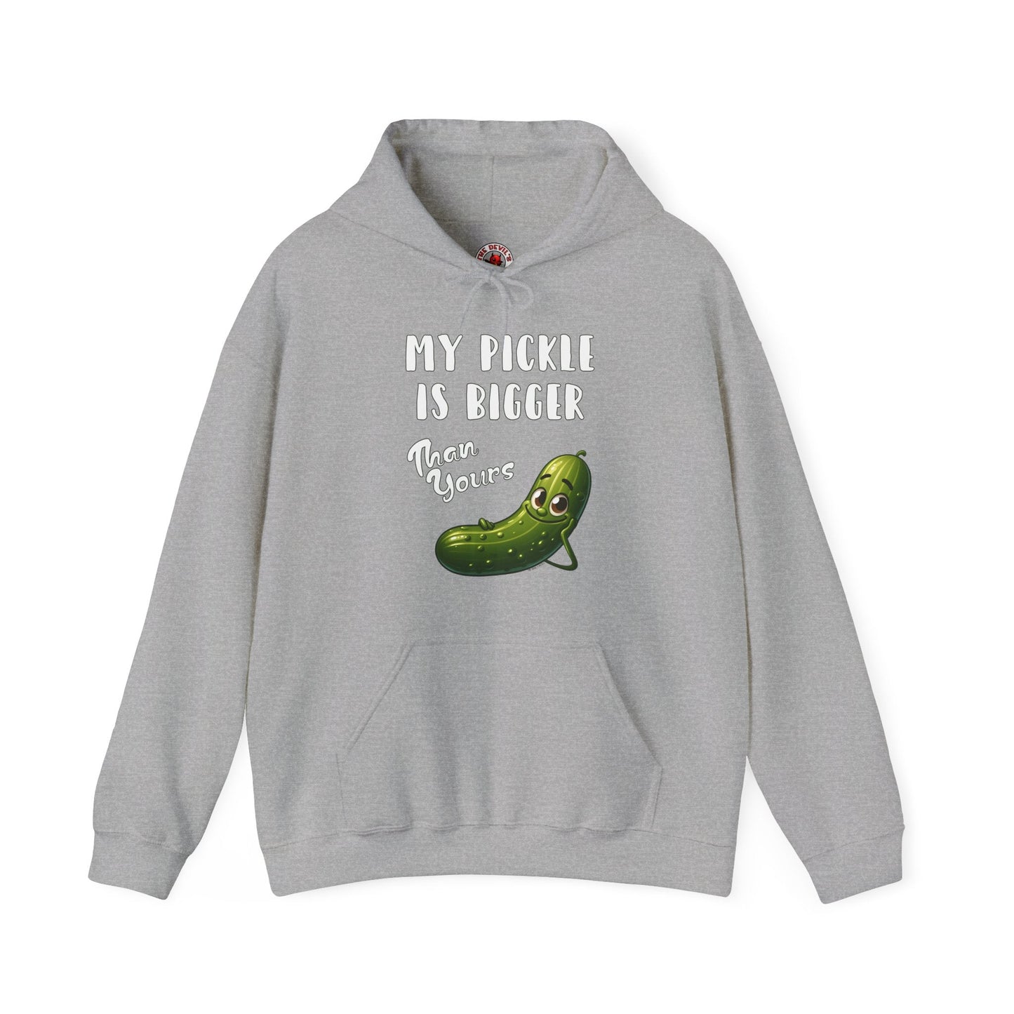 My Pickle Is Bigger Than Yours Hooded Sweatshirt The Devil's Pickle