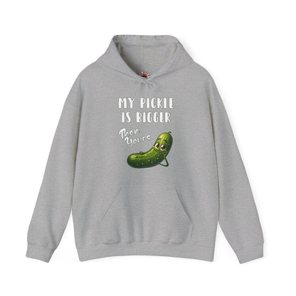 My Pickle Is Bigger Than Yours Hooded Sweatshirt The Devil's Pickle