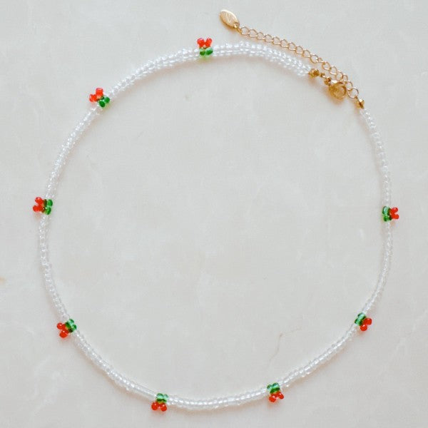 Cherry Dotty Beaded Necklace Shop Style & More | Fresh Looks, Everyday Deals & Free Shipping