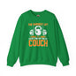 The Hardest Lift Of All Is Getting Off The Couch Crewneck Sweatshirt The Devil's Pickle