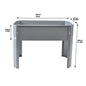 Elevated garden bed, metal elevated outdoor flowerpot box, suitable for backyard and terrace, large flowerpot Grey + Steel