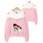Off-shoulder hooded sweatshirt See size chart under “more details” The Fashion Celestial