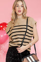 Parchment Striped Ribbed Knit High Neck Sweater Shop Style & More | Fresh Looks, Everyday Deals & Free Shipping
