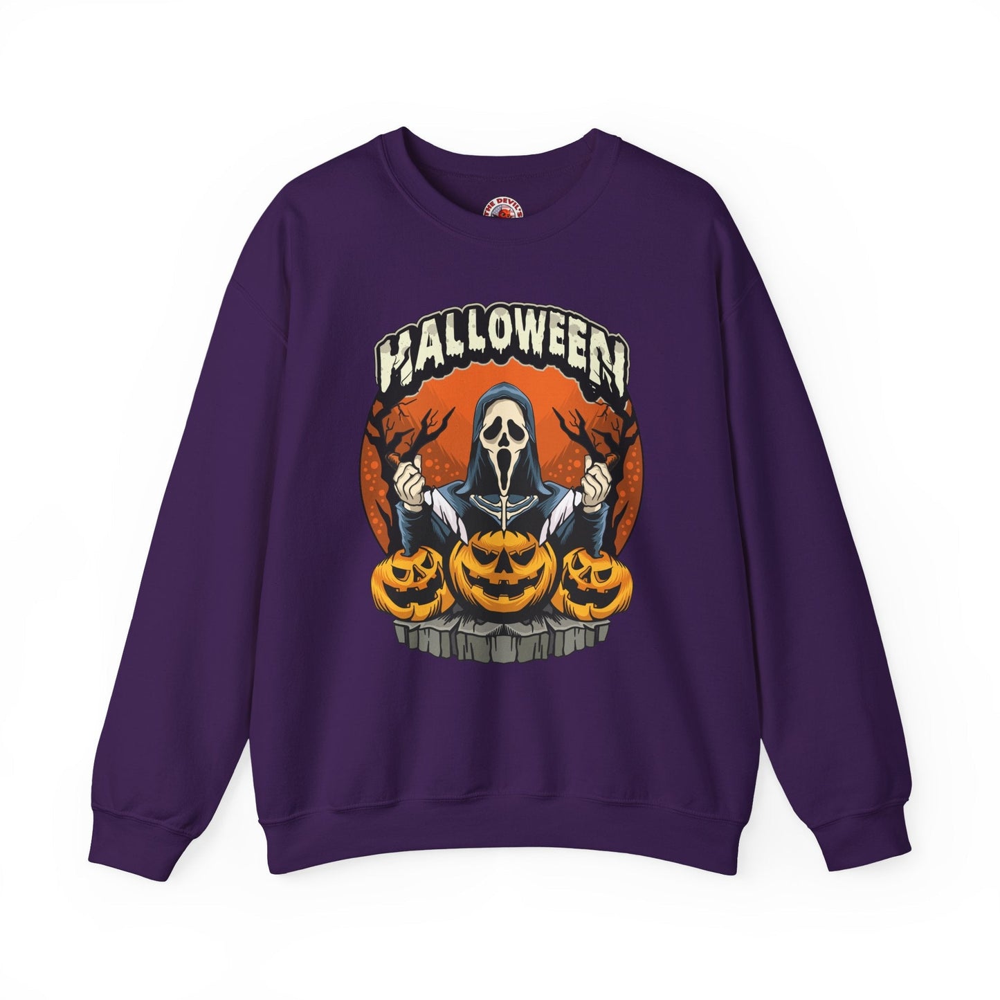 Screamer Killer Ghost Halloween Crewneck Sweatshirt The Devil's Pickle