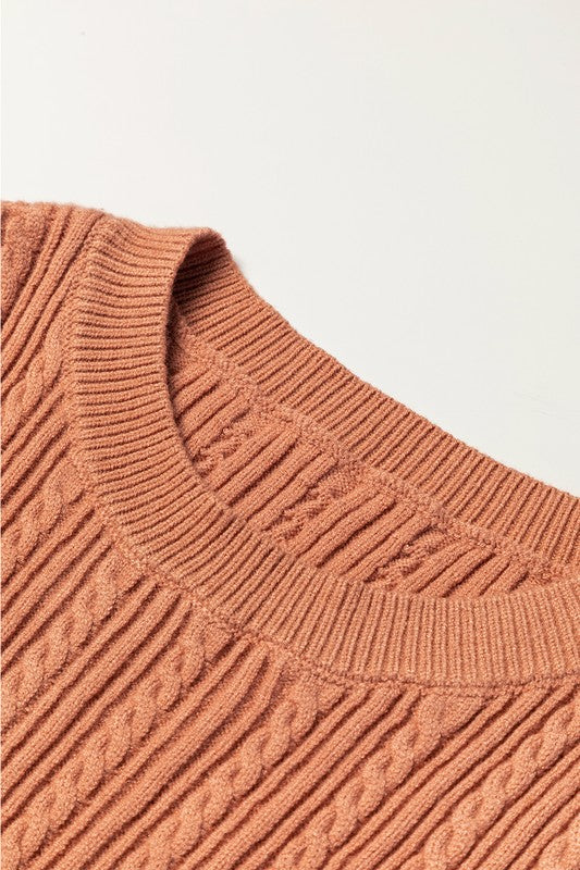 Floral Ruffle Cuff Sleeve Cable Knit Sweater Shop Style & More | Fresh Looks, Everyday Deals & Free Shipping