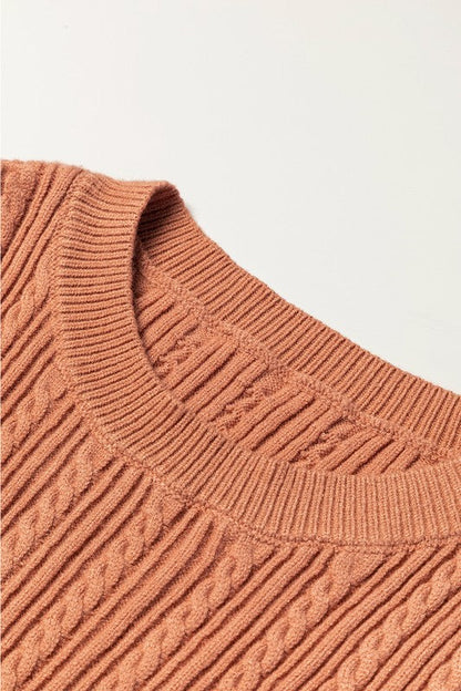 Floral Ruffle Cuff Sleeve Cable Knit Sweater Shop Style & More | Fresh Looks, Everyday Deals & Free Shipping