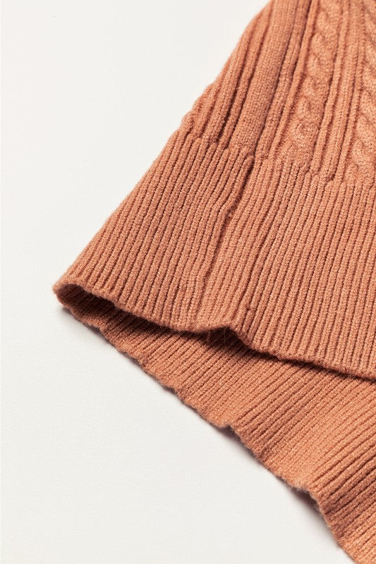 Floral Ruffle Cuff Sleeve Cable Knit Sweater Shop Style & More | Fresh Looks, Everyday Deals & Free Shipping