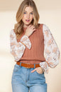 Floral Ruffle Cuff Sleeve Cable Knit Sweater Shop Style & More | Fresh Looks, Everyday Deals & Free Shipping