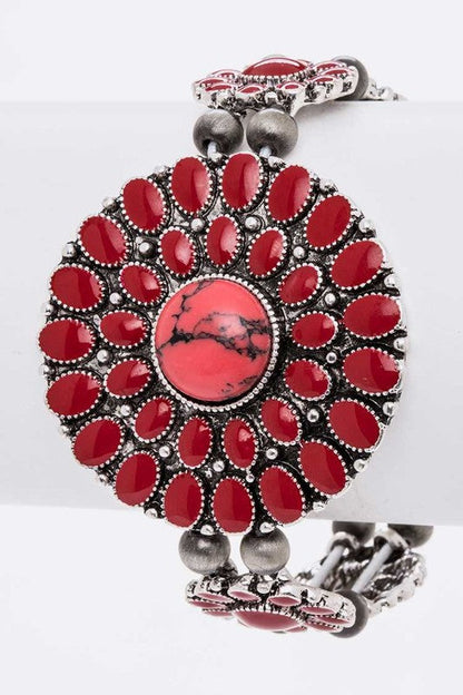 Flower Enamel Western Stretch Bracelet Shop Style & More | Fresh Looks, Everyday Deals & Free Shipping