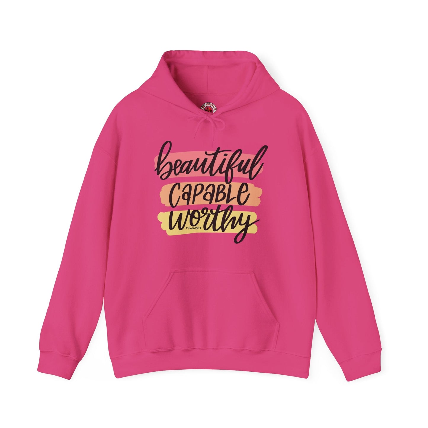 Beautiful Capable Worthy Hooded Sweatshirt The Devil's Pickle