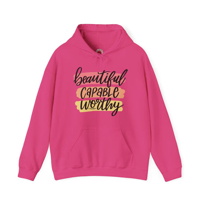 Beautiful Capable Worthy Hooded Sweatshirt The Devil's Pickle