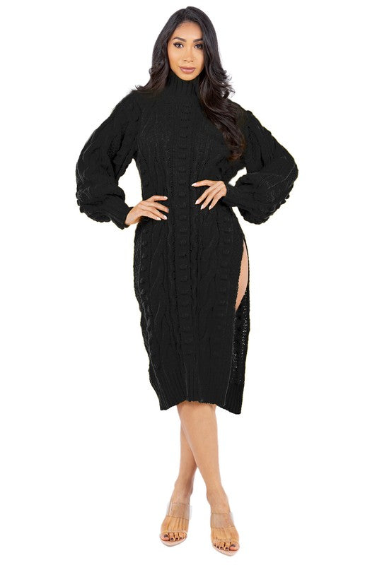 WOMEN FASHION SWEATER DRESS BY CLAUDE