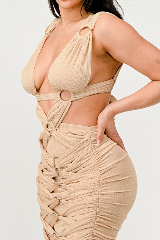 Sahara Mystique Pleated Gown See size chart under “more details” The Fashion Celestial