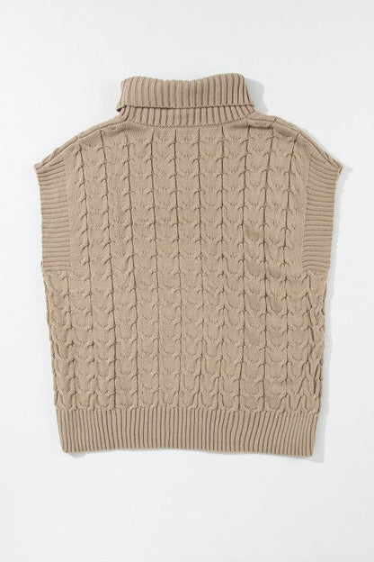 Cable Knit Turtleneck Batwing Short Sleeve Sweater Shop Style & More | Fresh Looks, Everyday Deals & Free Shipping